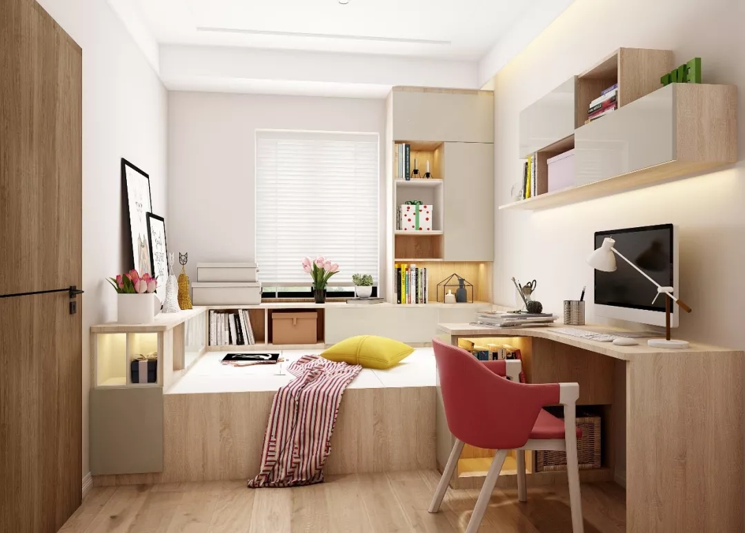 把家里塞满柜子的骚操作，居然装出140㎡的通透感